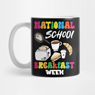 Groovy National School Breakfast Week 2024 for kids Mug